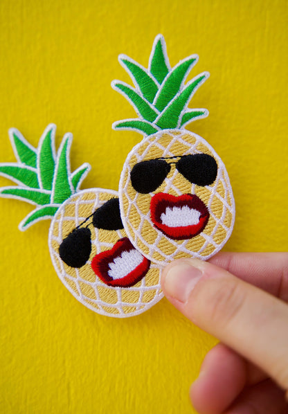 Pineapple Patch- Travel Patch- Iron On Patch-Shades-Fineapple-Patch-Pineapple Love- Sunglasses- Shades- Fruit- Cool Guy