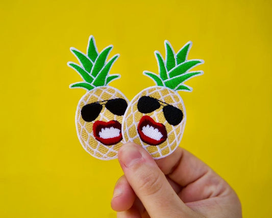 Pineapple Patch- Travel Patch- Iron On Patch-Shades-Fineapple-Patch-Pineapple Love- Sunglasses- Shades- Fruit- Cool Guy