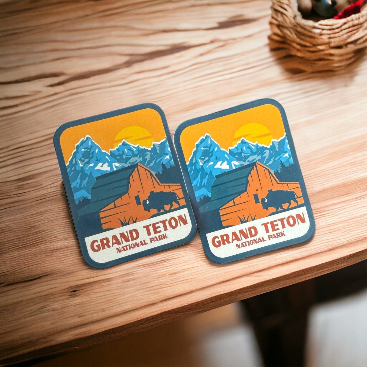 Travel Grand Teton Sticker – National Park Waterproof Vinyl Stickers