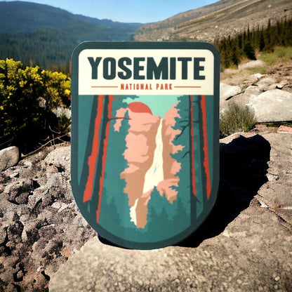 Yosemite National Park Vinyl Sticker – Waterproof Travel Souvenir