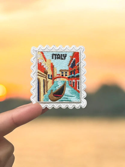 Venice Italy Iron On Patch – Embroidered Travel Souvenir 2 x 2 Patches