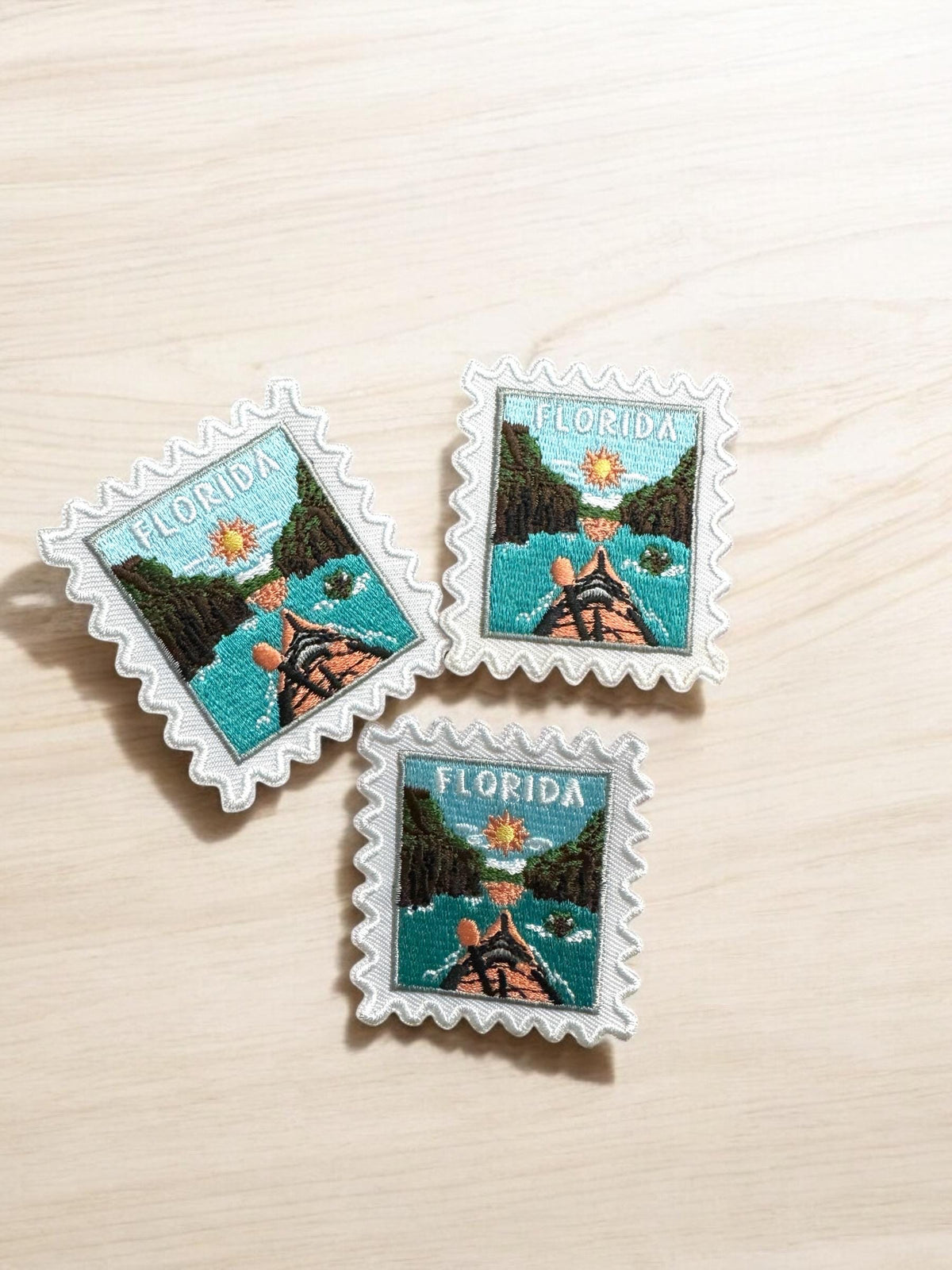 Florida Iron On Patch – 2 X 2 Florida Souvenir Kayak Travel Collector