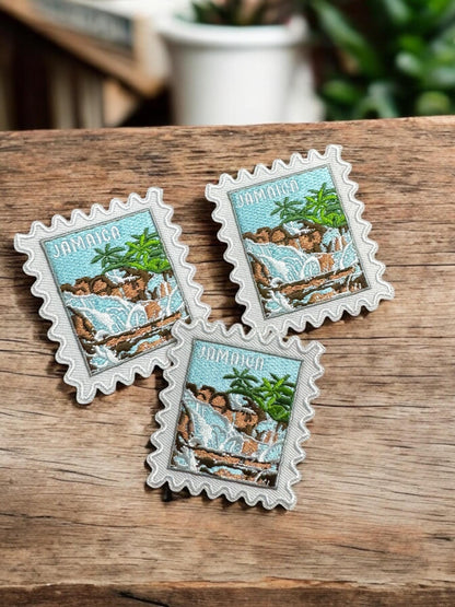 Jamaica Travel Patch – Stamps Iron On Wanderlust Souvenir Applique
