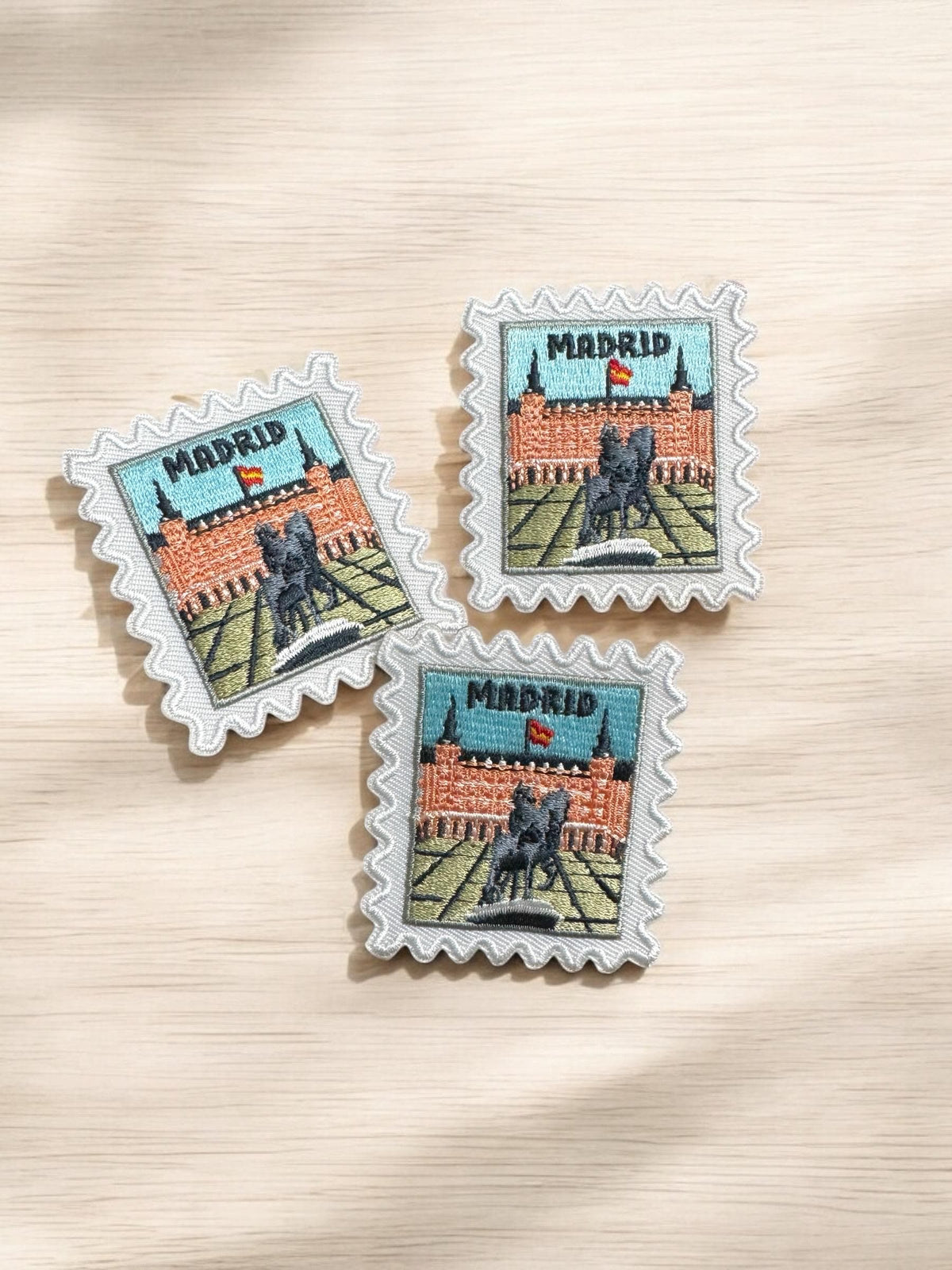 Madrid Travel Patch – 2 X 2 Iron On Souvenir Spain Pins Gift