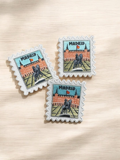 Madrid Travel Patch – 2 X 2 Iron On Souvenir Spain Pins Gift