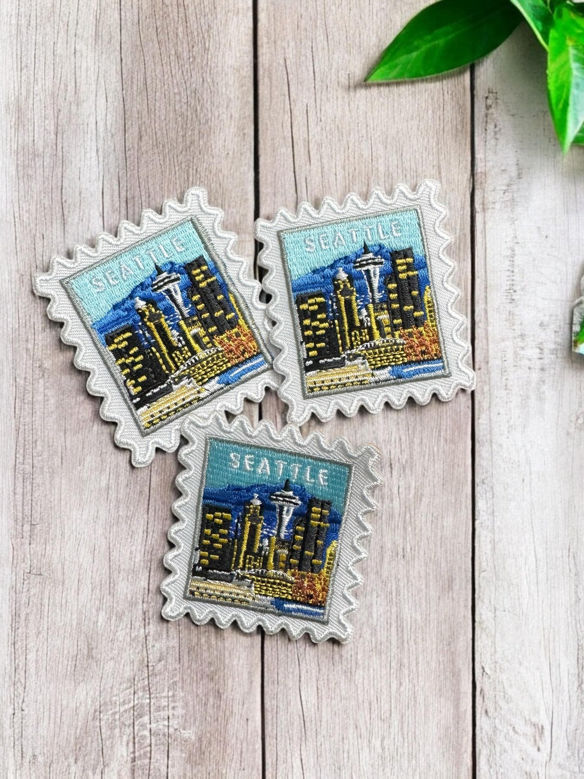 Seattle Travel Patch – Washington Iron On Souvenir Pin Collector