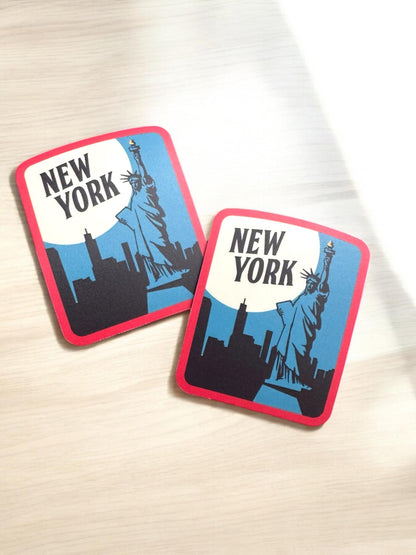 New York Travel Sticker – Funny Nyc Waterproof Souvenir Vinyl Stickers