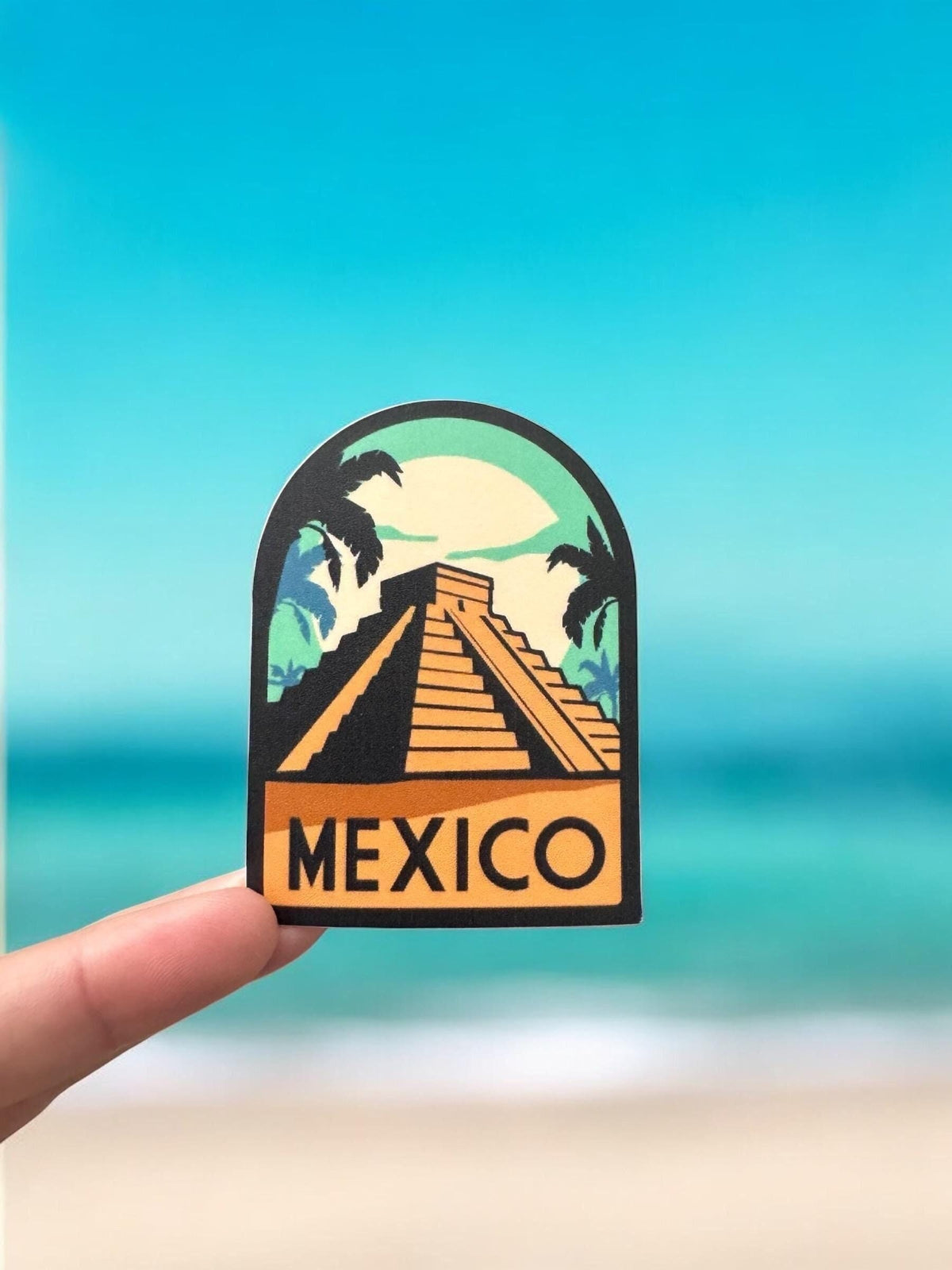 Mexico Travel Vinyl Sticker – Waterproof Souvenir Palm Tree Deco Stickers