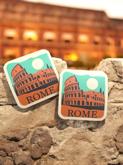 Rome Vinyl Sticker – Colosseum Waterproof Souvenir Travel Gift