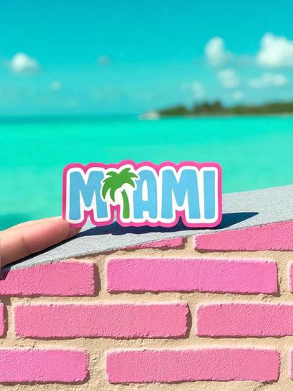 Travel Miami Beach Sticker – Florida Waterproof Souvenir Vinyl Stickers