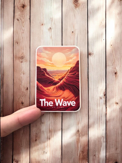 The Wave Arizona Sticker – Waterproof Vinyl Travel Souvenir