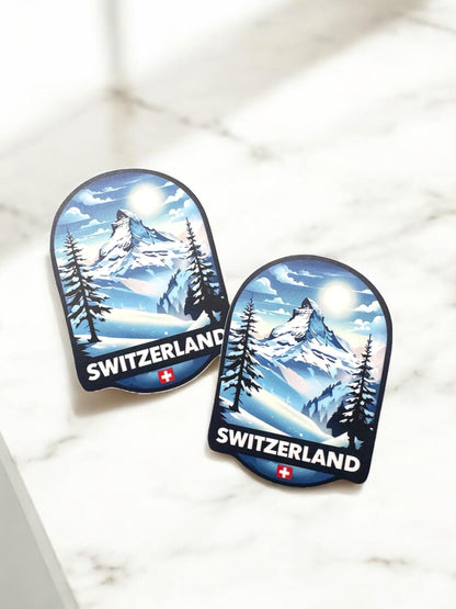 Switzerland Travel Sticker – Matterhorn Waterproof Vinyl Souvenir Gift