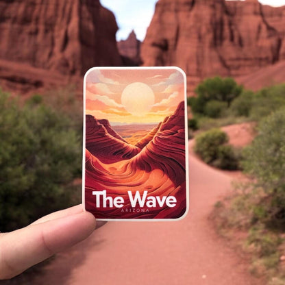 The Wave Arizona Sticker – Waterproof Vinyl Travel Souvenir