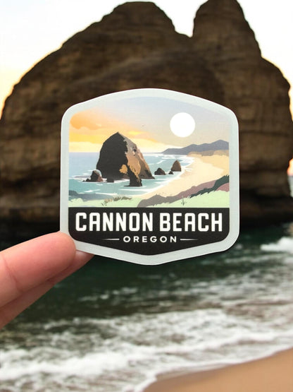 Cannon Beach Oregon Sticker – Waterproof Vinyl Travel Souvenir