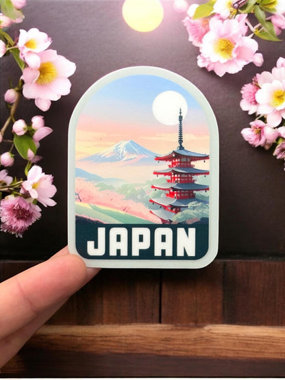 Japan Travel Vinyl Sticker – Waterproof Souvenir Mount Fuji Stickers