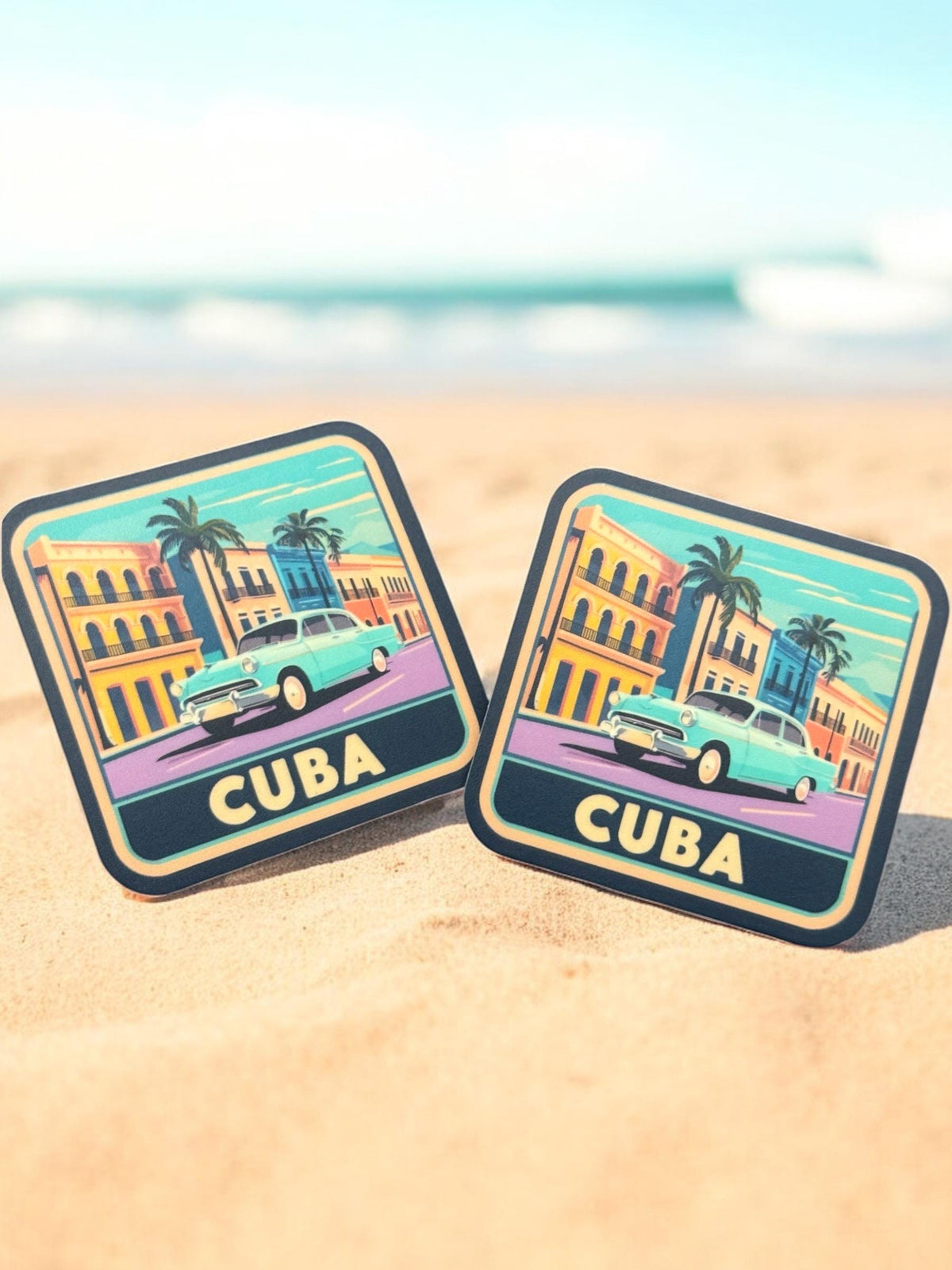 Cuba Travel Vinyl Sticker – Waterproof Souvenir Palm Tree Car Havana Stickers