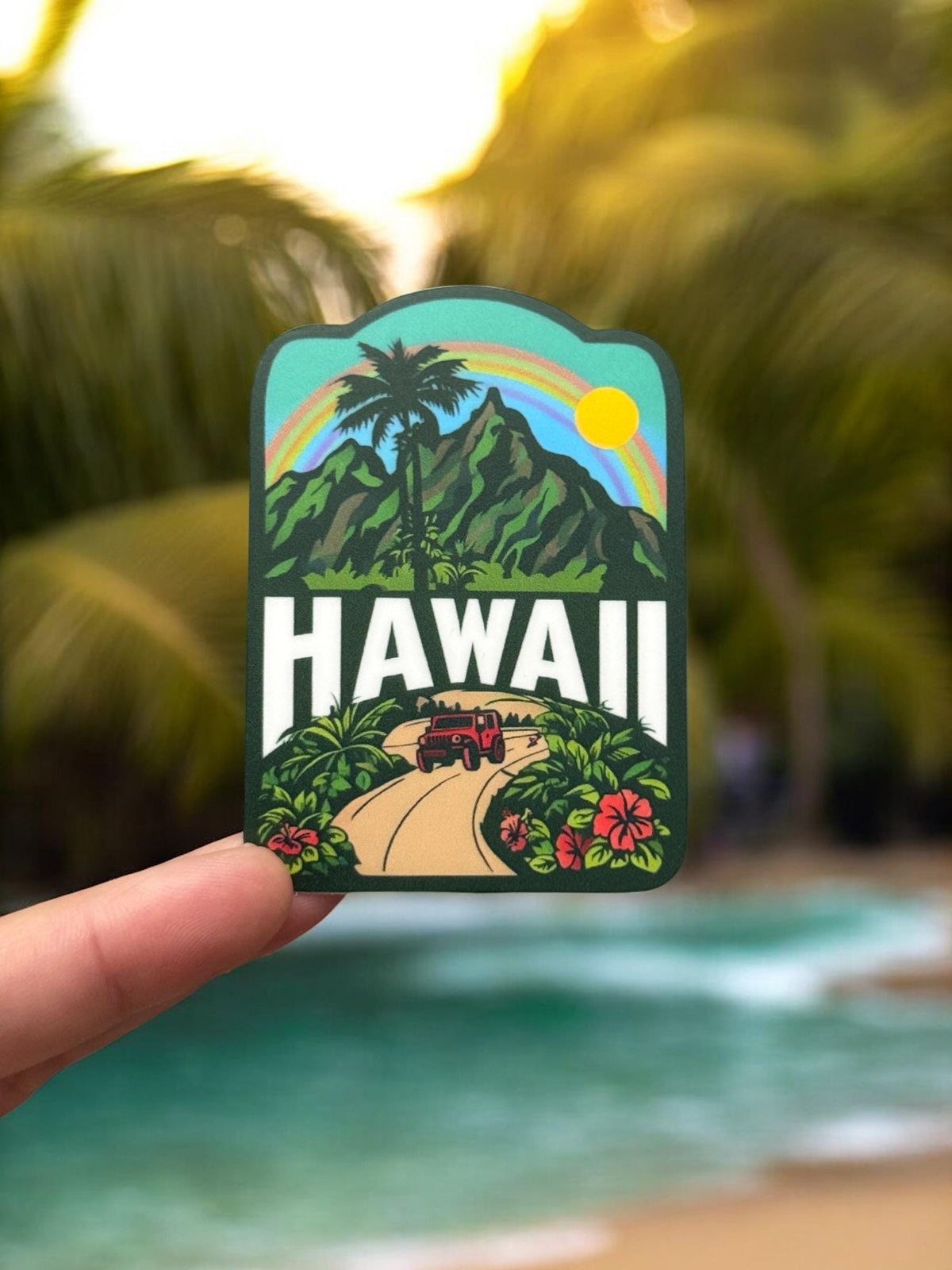 Hawaii Travel Sticker – Souvenir Island Waterproof Vinyl Stickers