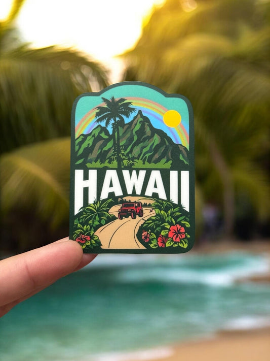 Hawaii Travel Sticker – Souvenir Island Waterproof Vinyl Stickers