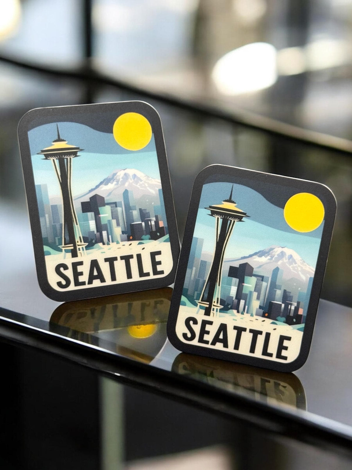 Seattle Travel Vinyl Sticker – Washington Waterproof Souvenir Gift