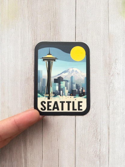 Seattle Travel Vinyl Sticker – Washington Waterproof Souvenir Gift