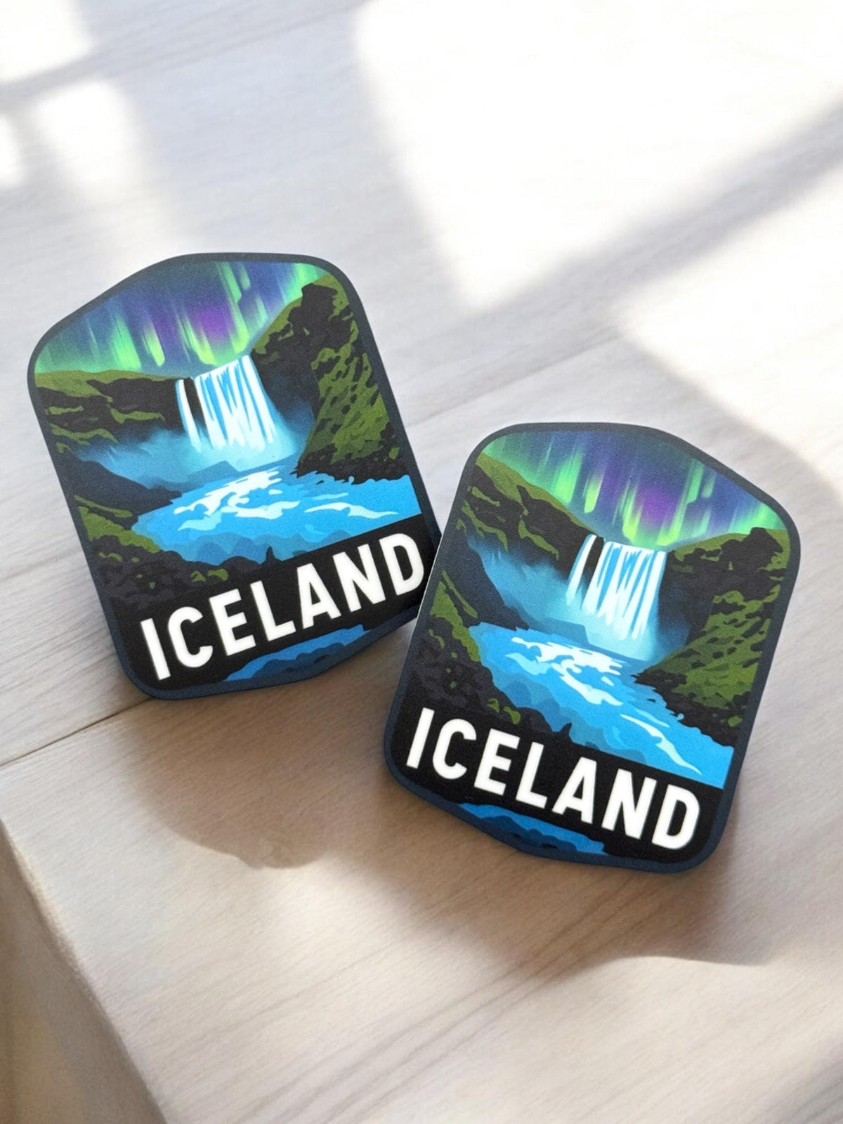 Iceland Travel Vinyl Sticker – Skogafoss Waterproof Souvenir Gift