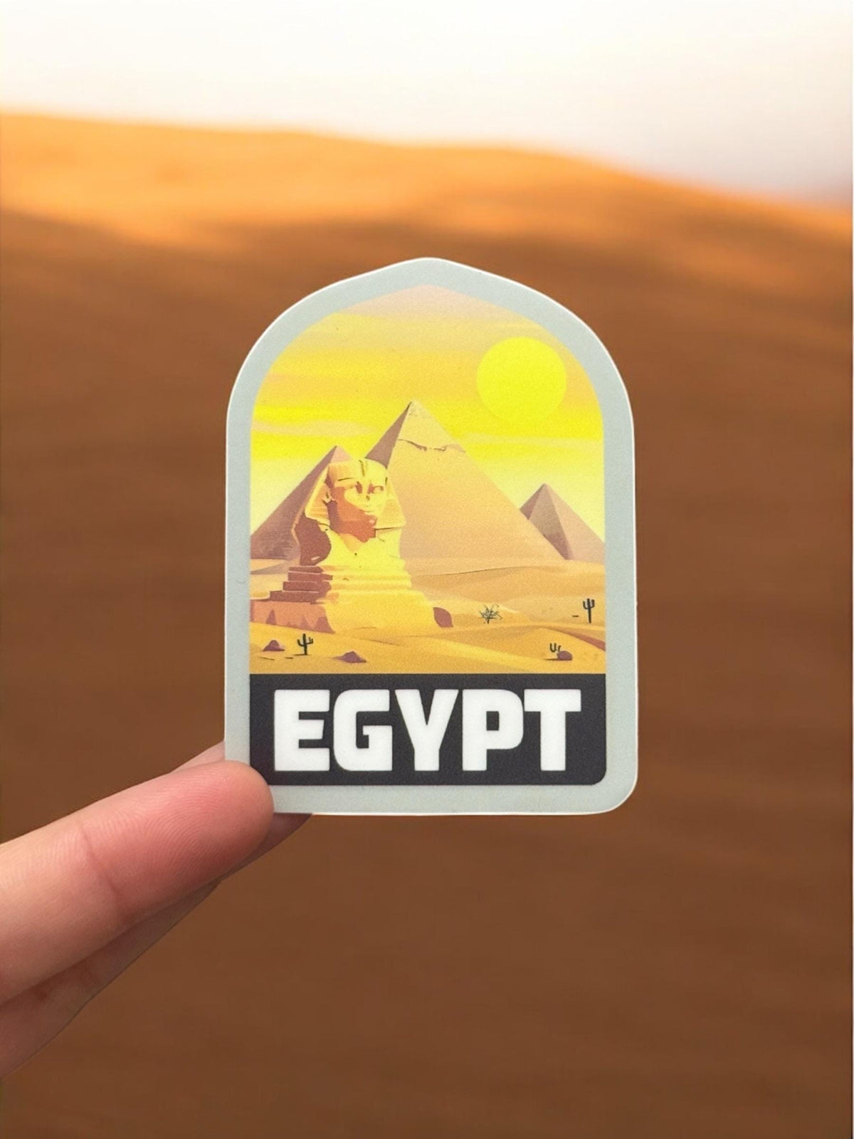 Egypt Travel Sticker – Waterproof Vinyl Giza Pyramid Souvenir