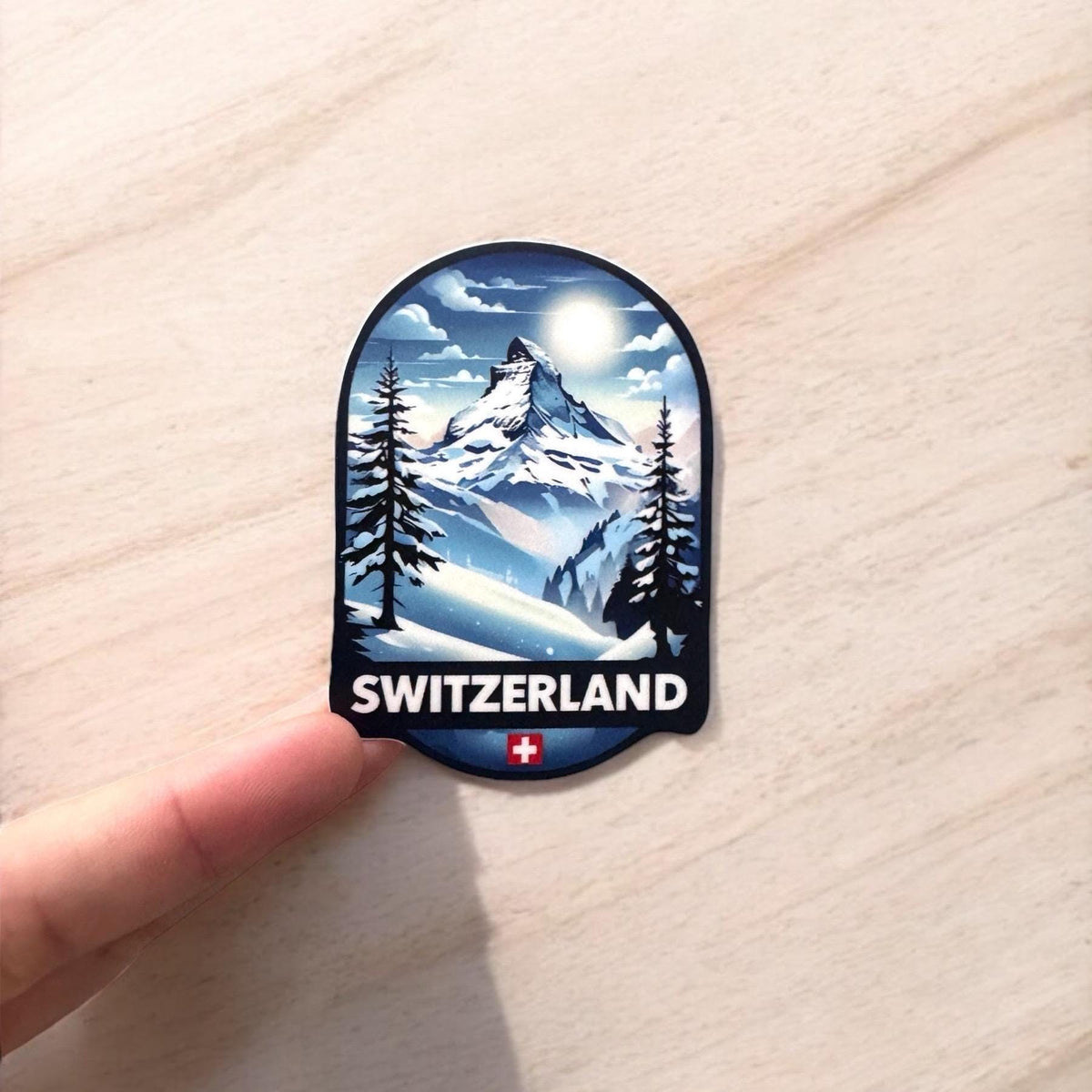 Switzerland Travel Sticker – Matterhorn Waterproof Vinyl Souvenir Gift