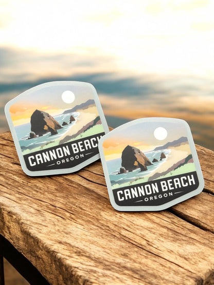 Cannon Beach Oregon Sticker – Waterproof Vinyl Travel Souvenir