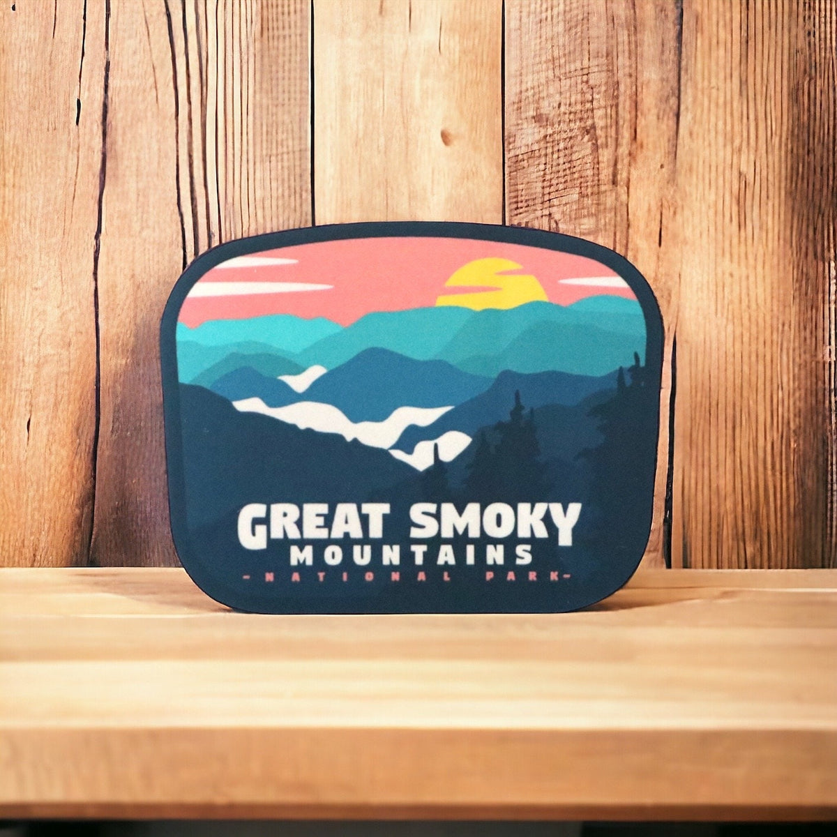 Great Smoky Mountains Sticker – Waterproof Vinyl Decal, National Park Souvenir