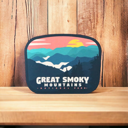 Great Smoky Mountains Sticker – Waterproof Vinyl Decal, National Park Souvenir