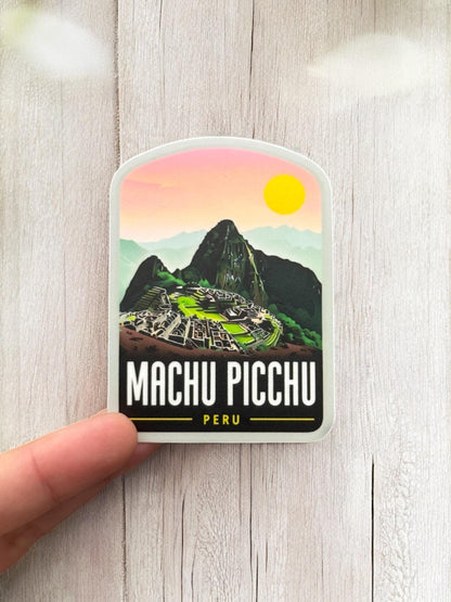 Peru Travel Waterproof Sticker – Machu Picchu Vinyl Outdoor Souvenir Gift