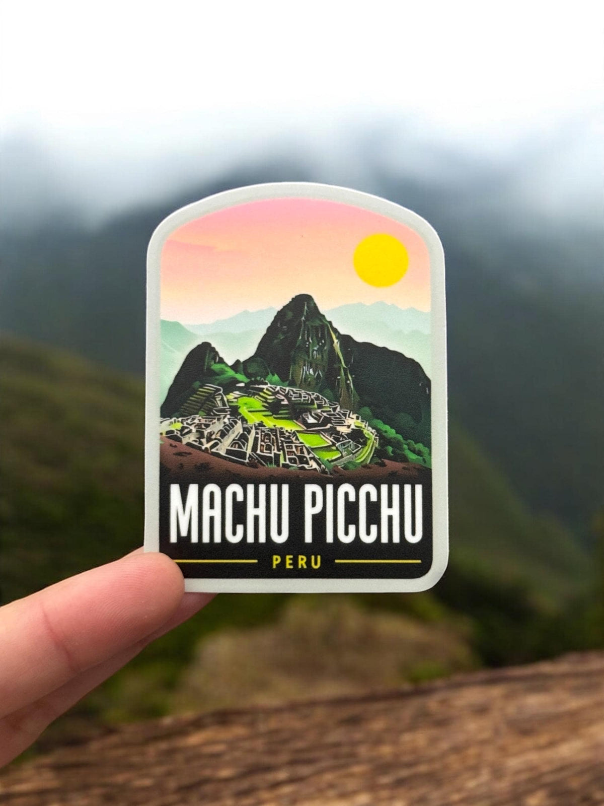 Peru Travel Waterproof Sticker – Machu Picchu Vinyl Outdoor Souvenir Gift