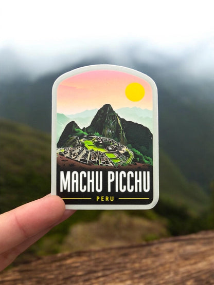 Peru Travel Waterproof Sticker – Machu Picchu Vinyl Outdoor Souvenir Gift