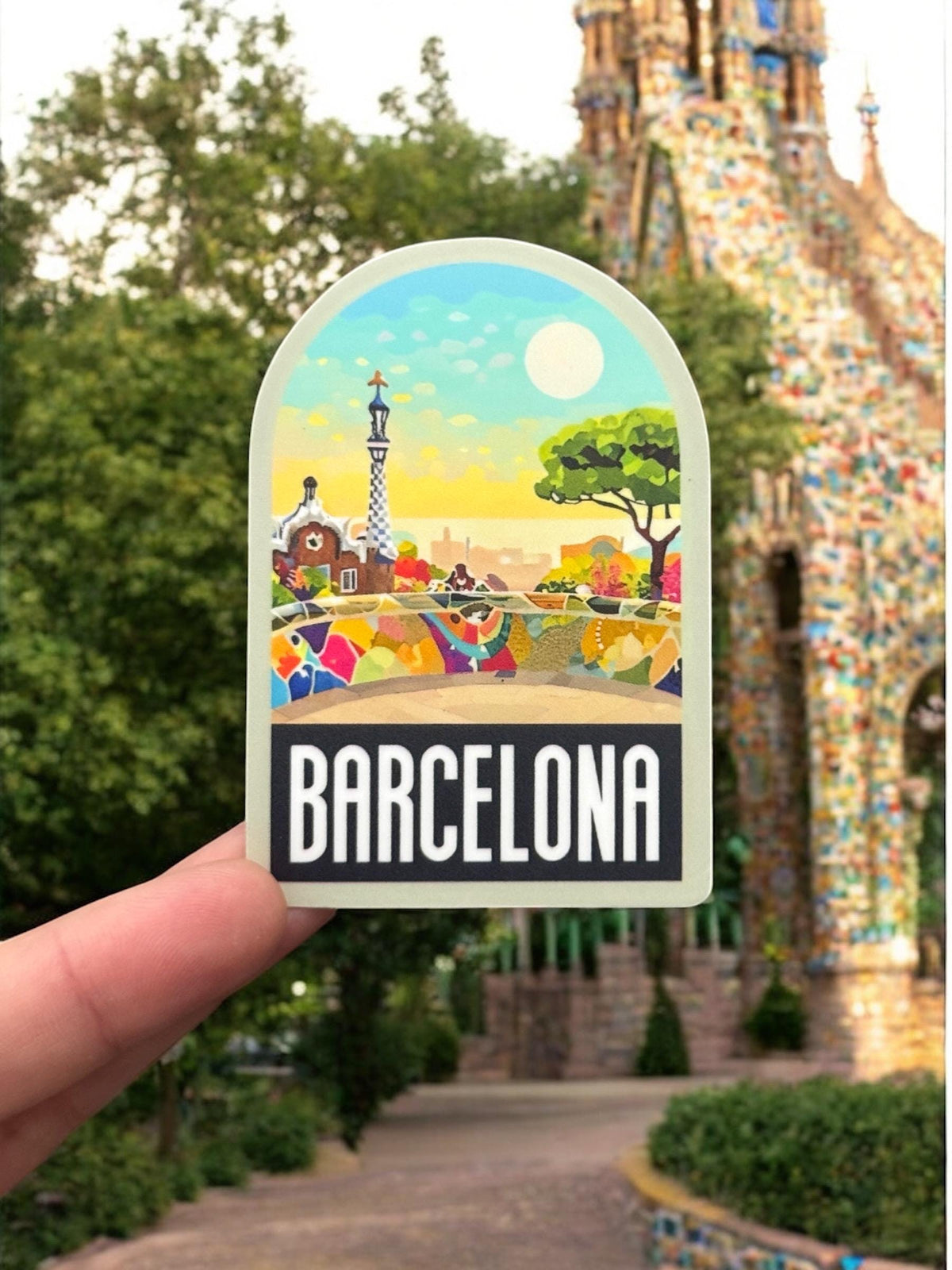 Barcelona Travel Sticker – Funny Spain Waterproof Souvenir Vinyl Stickers