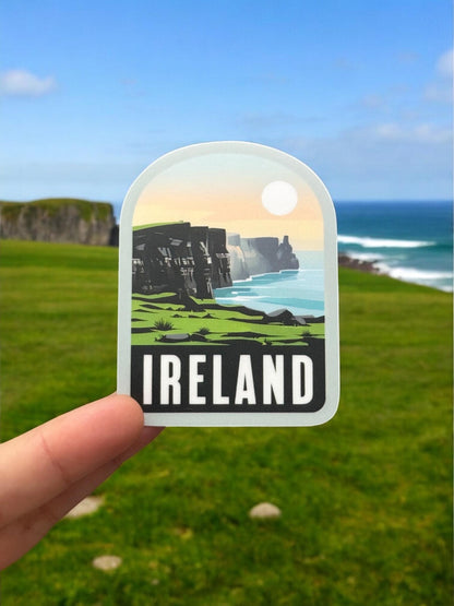 Ireland Travel Vinyl Sticker – Waterproof Souvenir Cliffs Of Moher Gift