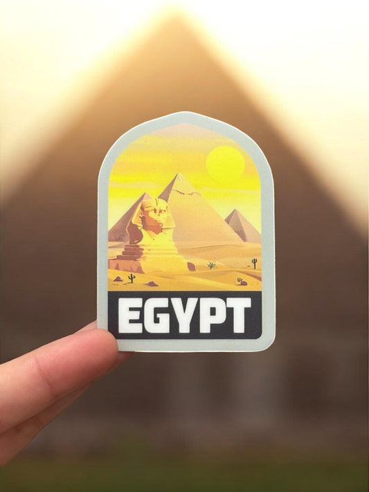 Egypt Travel Sticker – Waterproof Vinyl Giza Pyramid Souvenir