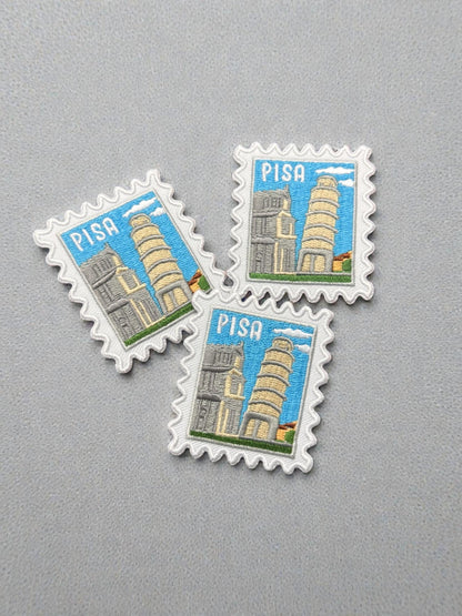 Pisa Italy Patch –Travel 2 X 2 Iron On Souvenir Wanderlust Appliques