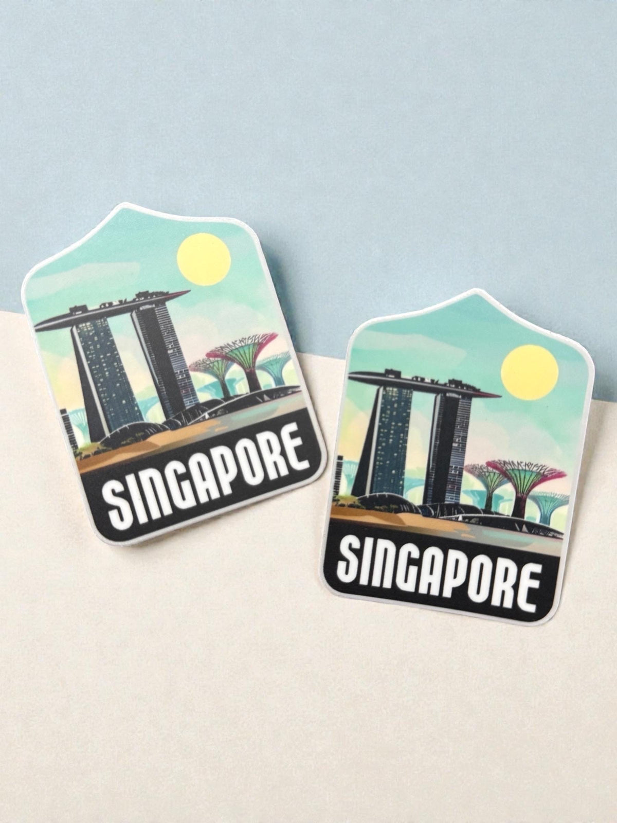 Travel Singapore Sticker – Funny Souvenir Waterproof Asia Vinyl Deco Stickers