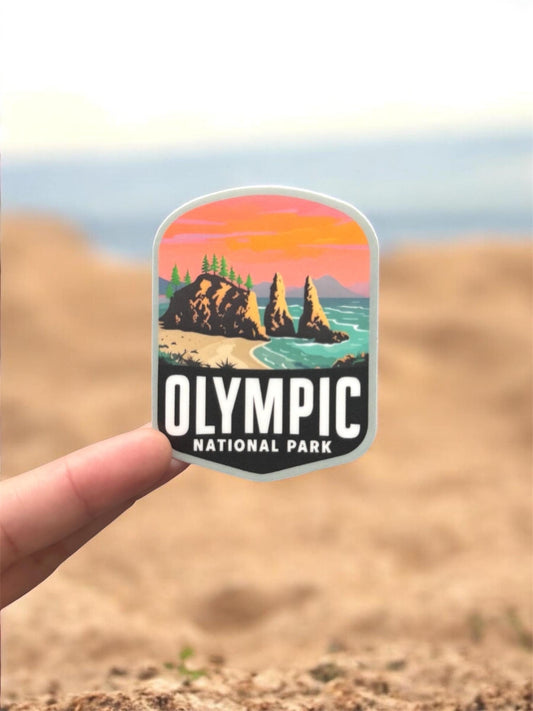 Olympic National Park Travel Vinyl Sticker – Waterproof Souvenir National Park Gift