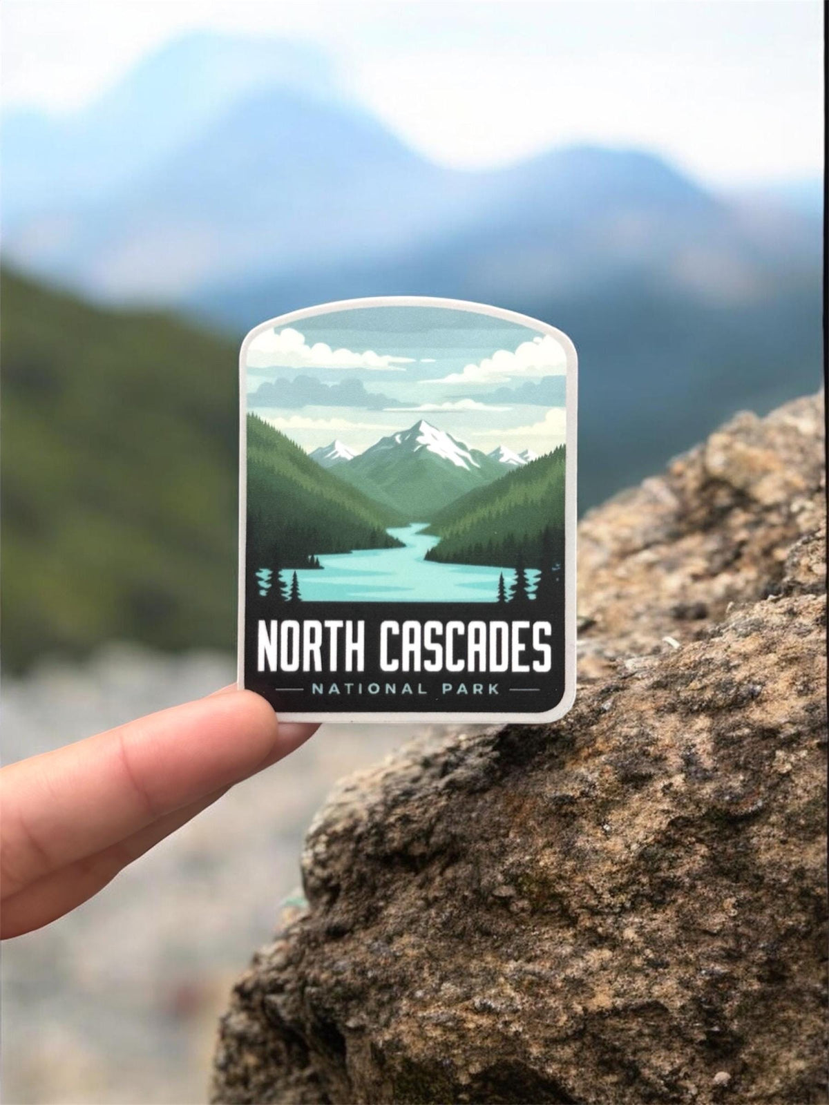 North Cascades National Park Sticker – Waterproof Vinyl Travel Souvenir