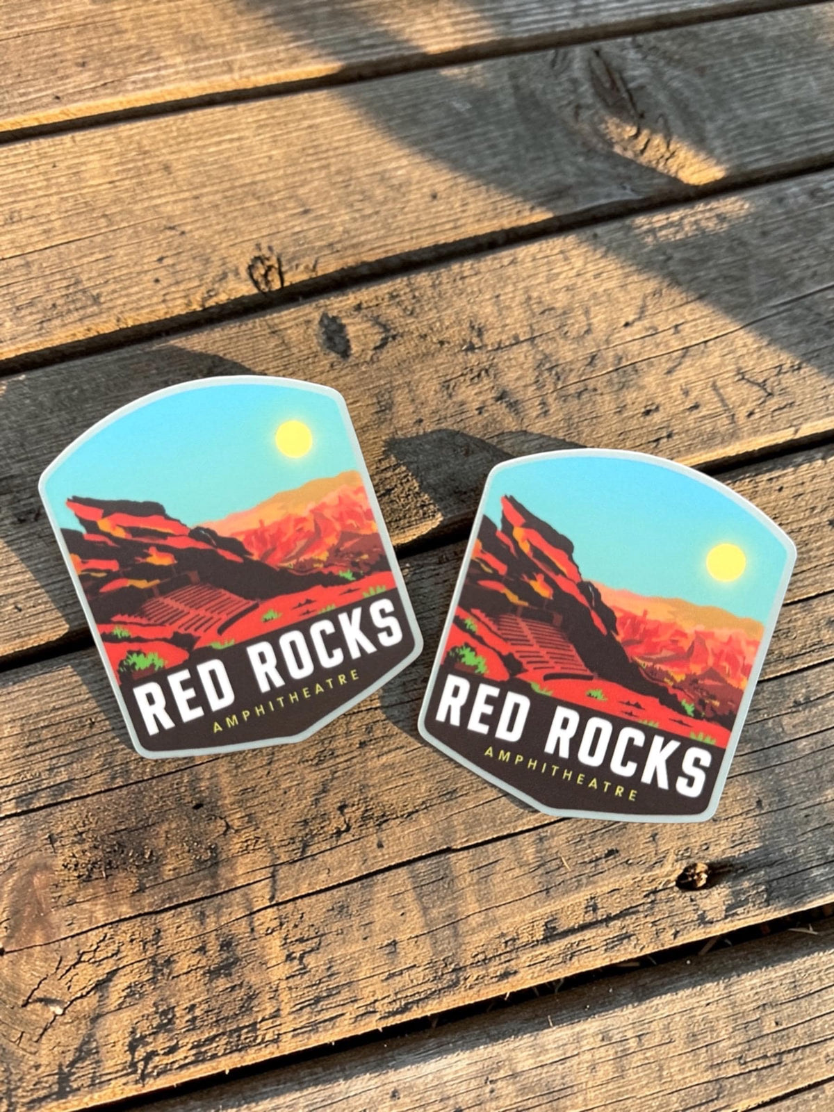 Red Rocks Amphitheatre Sticker – Waterproof Colorado Travel Souvenir
