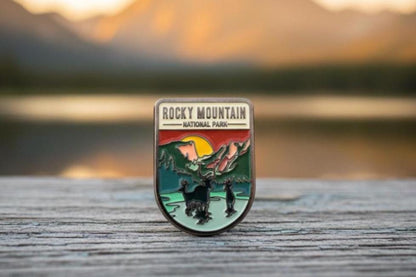 Rocky Mountain National Park Enamel Pin – Travel Souvenir Collection