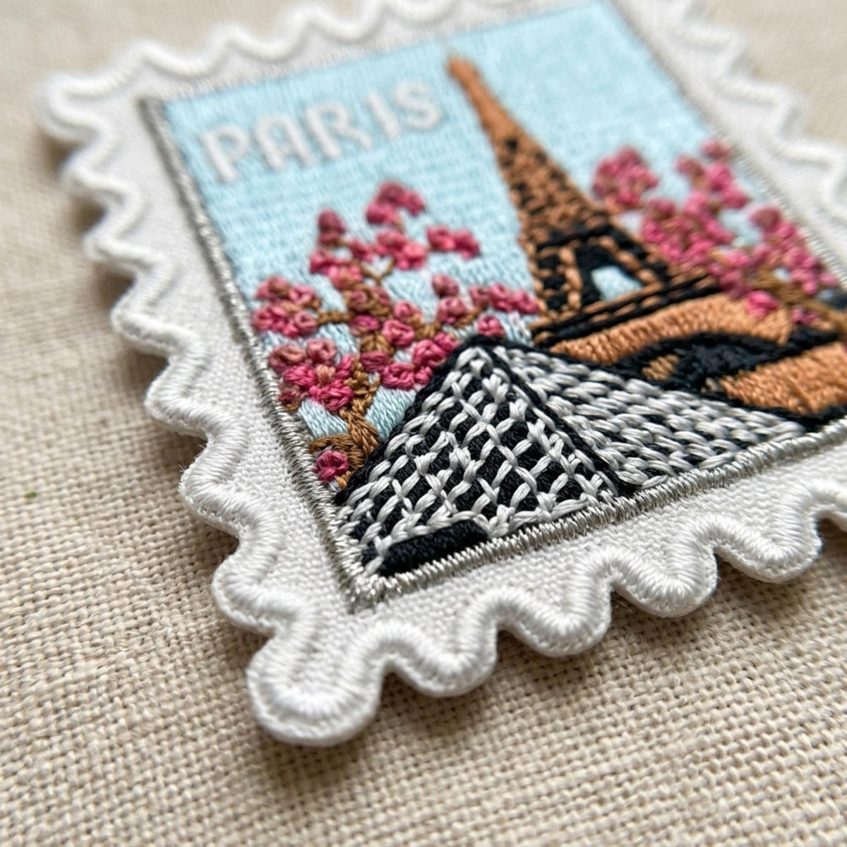 Paris Travel Patch – 2 X 2 Iron On Souvenir Eiffel Tower Louvre Pin Collector