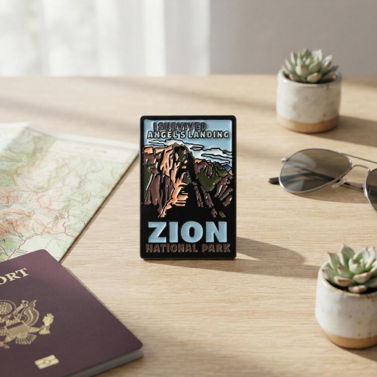 Zion National Park Pin – Angels Landing Hiking Souvenir