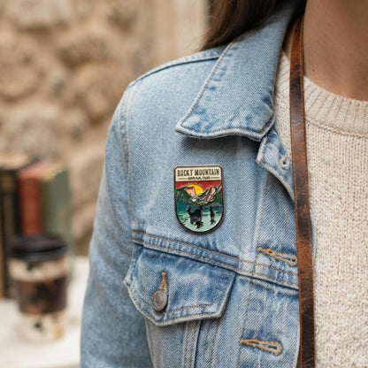 Rocky Mountain National Park Enamel Pin – Travel Souvenir Collection