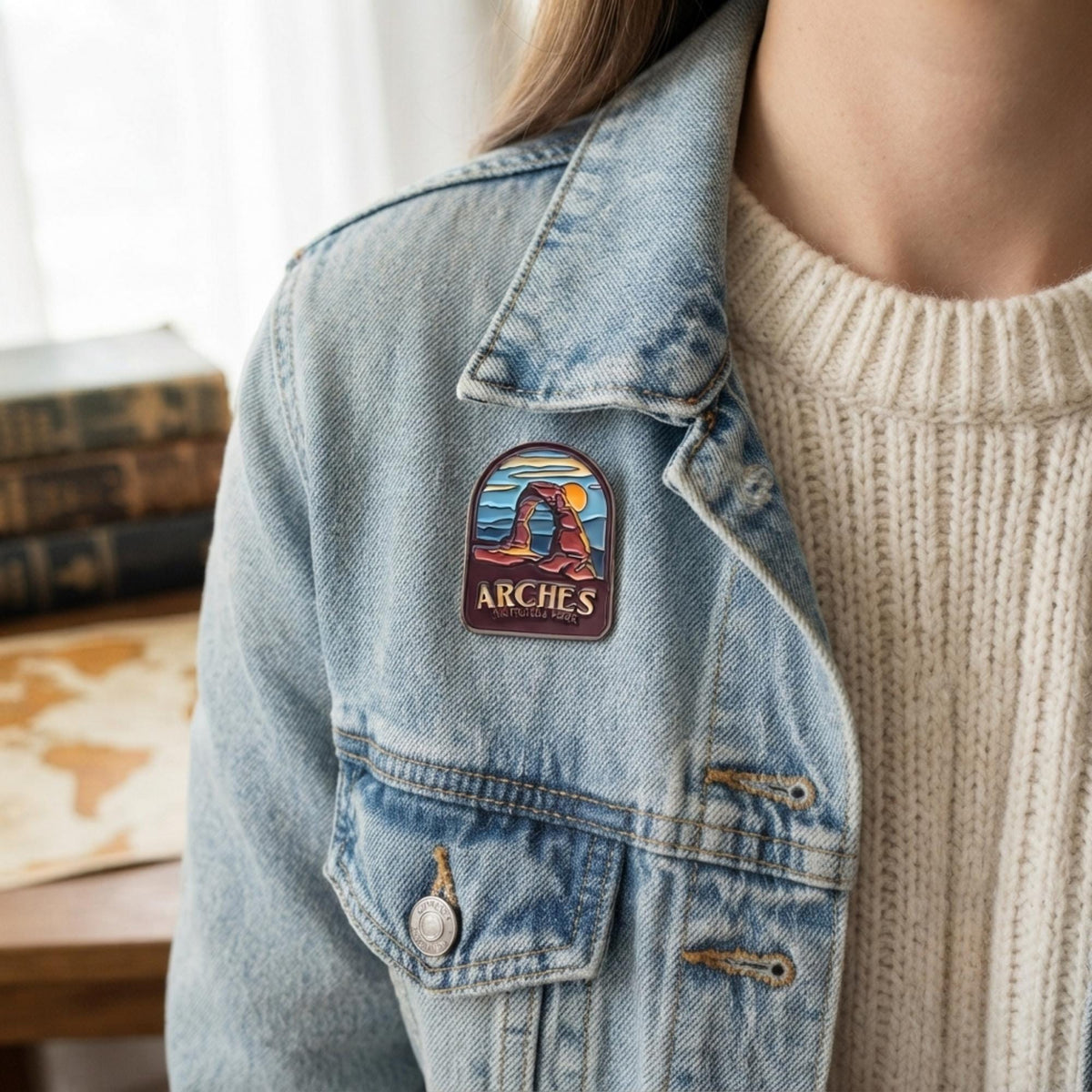 Arches National Park Enamel Pin – Travel Souvenir