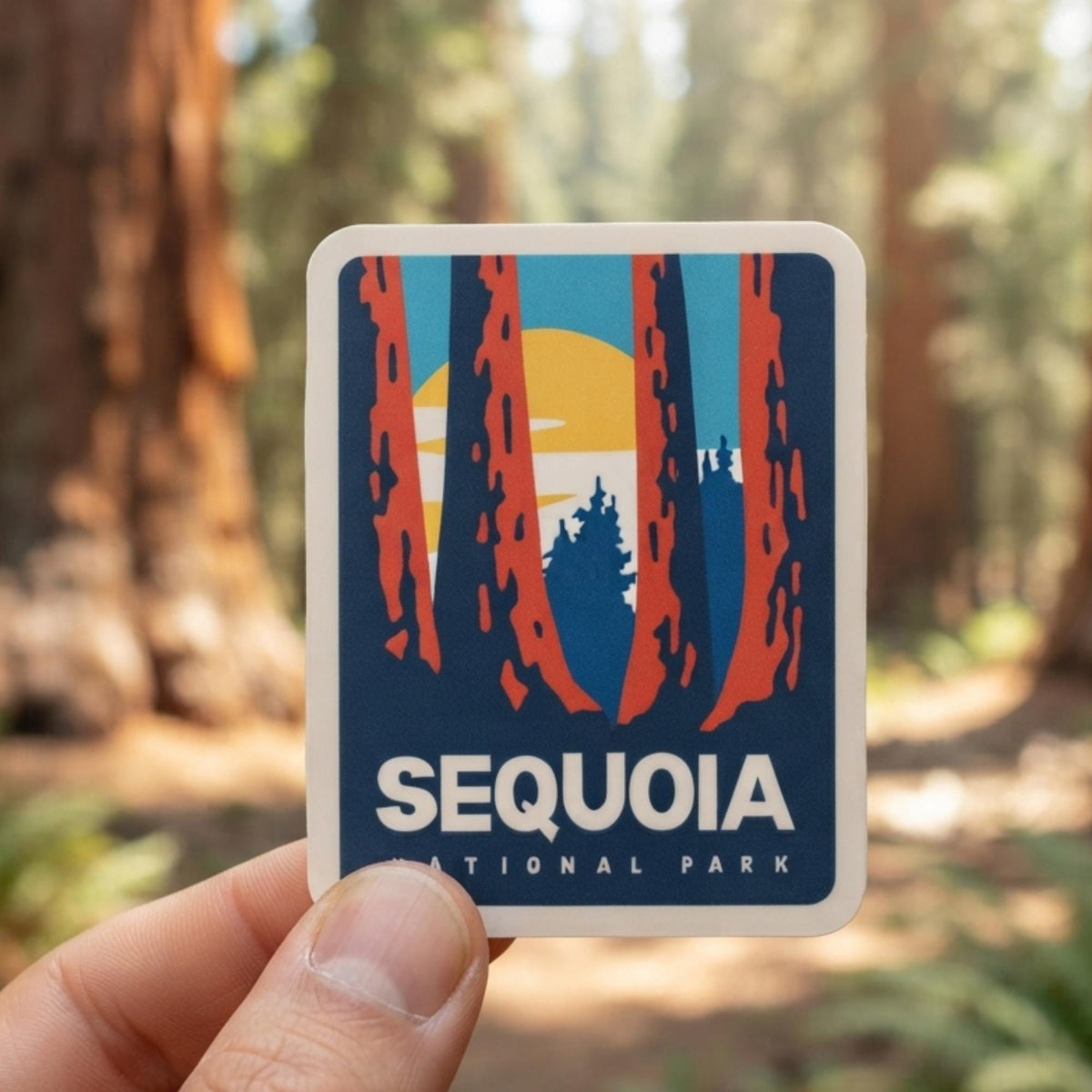 Sequoia National Park Vinyl Sticker – Waterproof Travel Souvenir