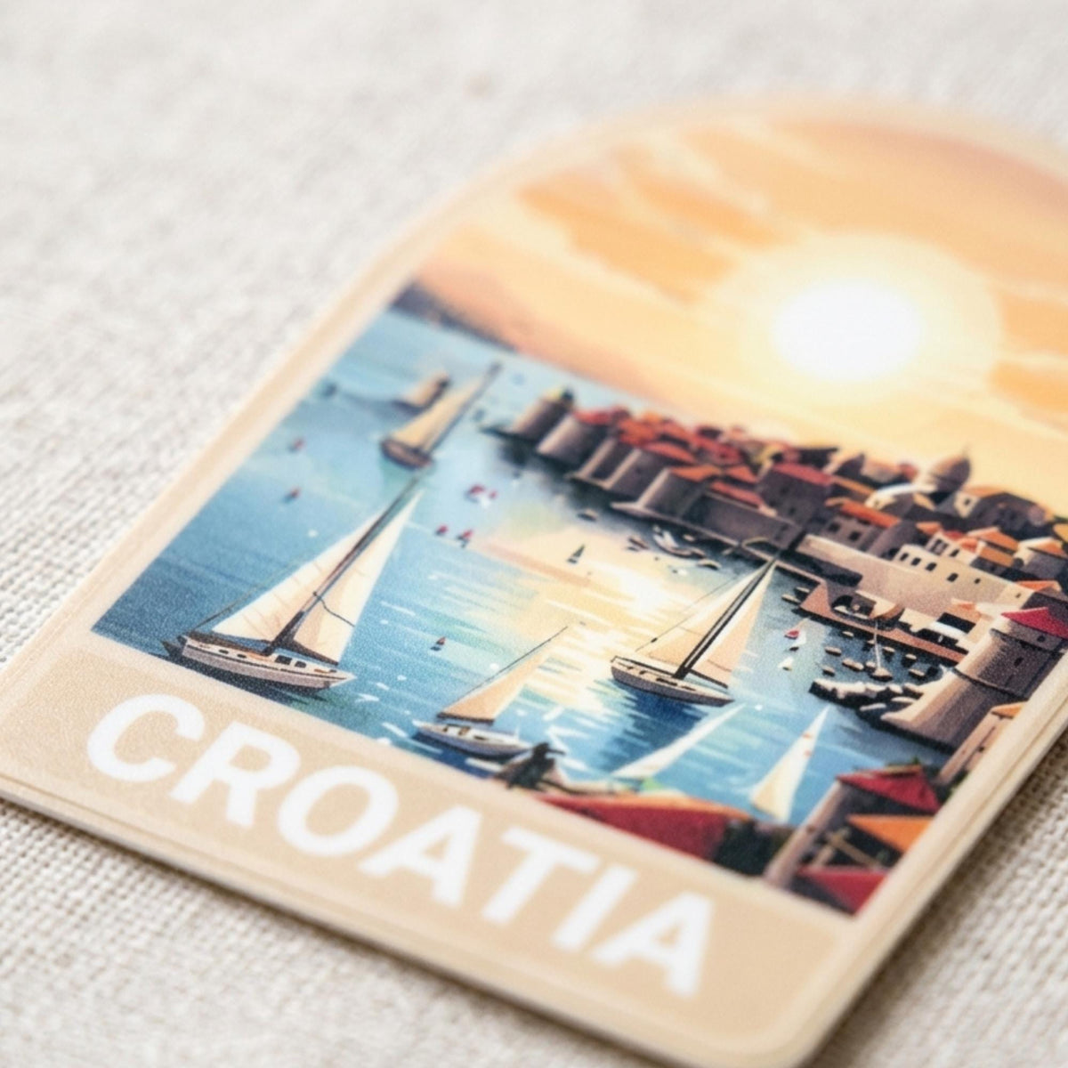 Travel Croatia Vinyl Sticker – Dubrovnik Waterproof Souvenir Gift