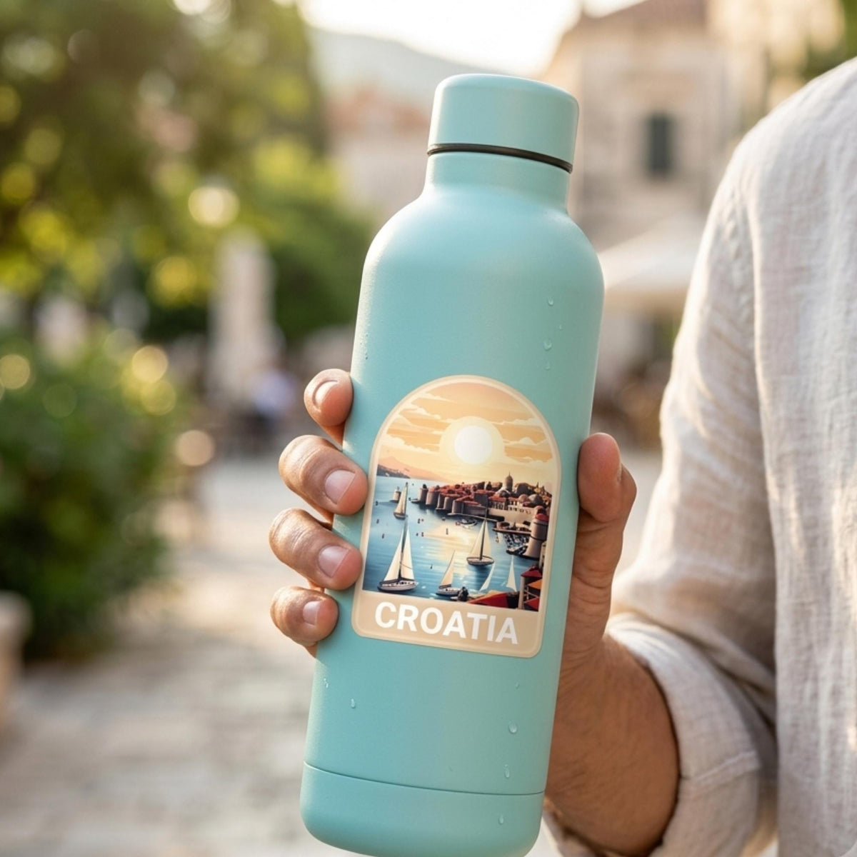 Travel Croatia Vinyl Sticker – Dubrovnik Waterproof Souvenir Gift