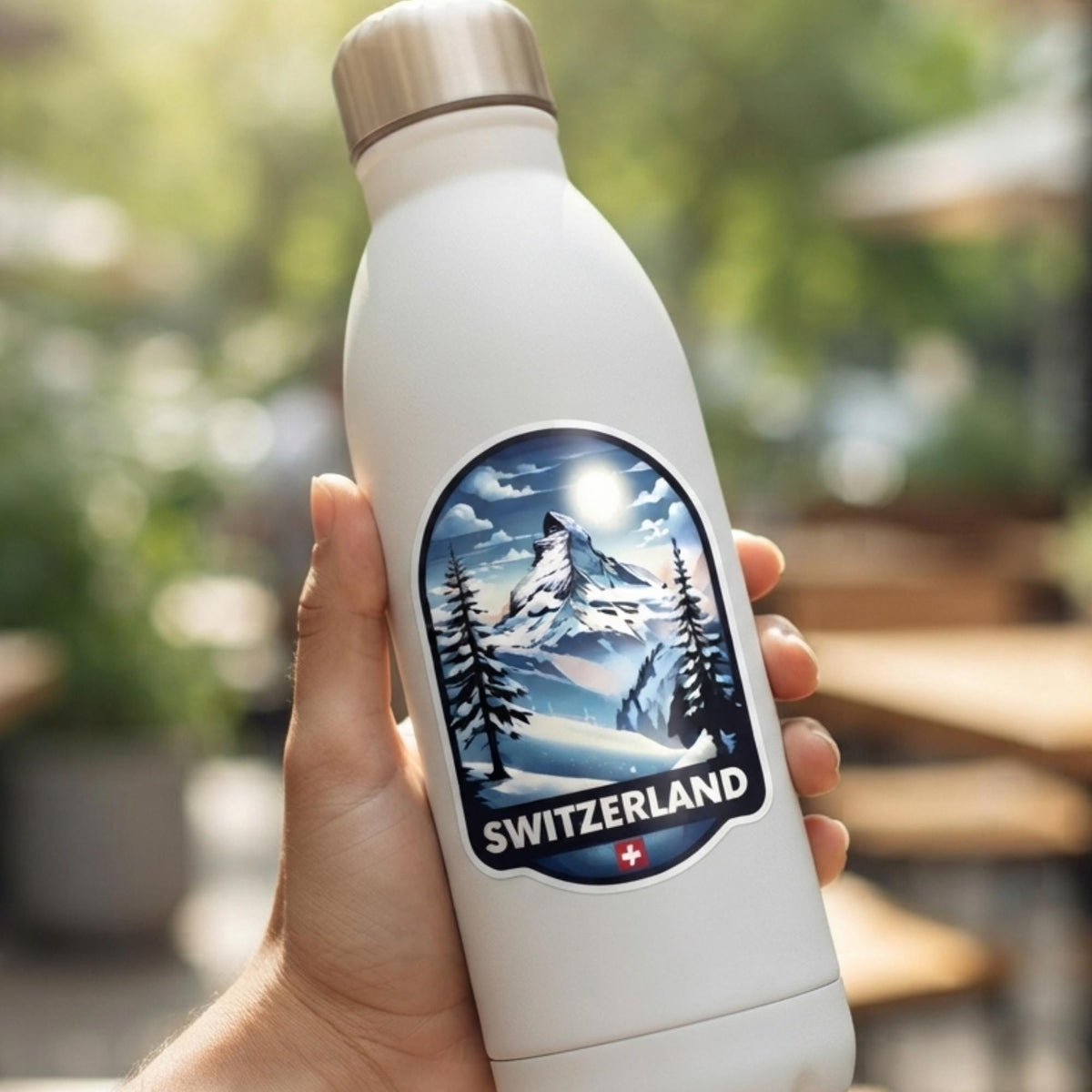 Switzerland Travel Sticker – Matterhorn Waterproof Vinyl Souvenir Gift